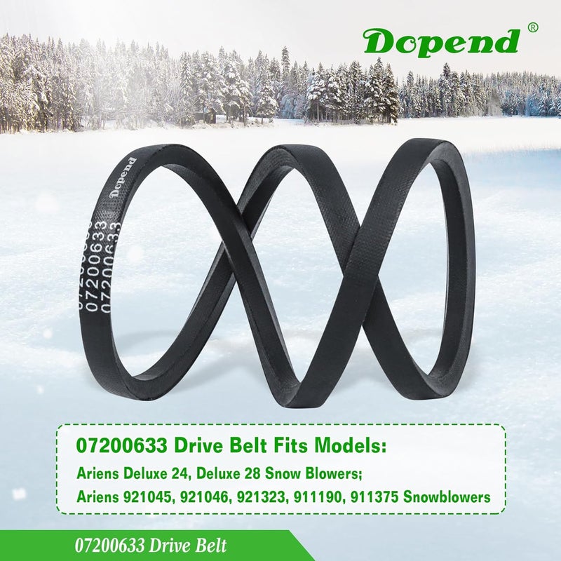 Dopend 07200633 Drive Belt 3/8’’ x 33’’ for Ariens Deluxe 24, Deluxe 28 Snow Blower, Replaces Ariens 07200633, 07200739 Auger Drive Belt - Image 5